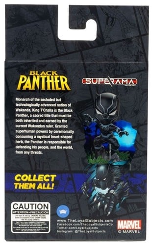 850018355933 Diorama Marvel Superama Black Panther – Figurine de collection 12x19cm avec fond interchangeable