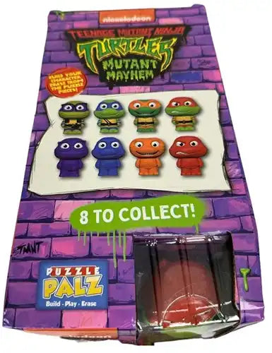 5056219092256 – Colis de 30 pcs : Tortues Ninja (TMNT) Scented Puzzle Palz – gommes 3D casse-tête assorties 4,5×6 cm en display