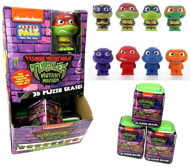 Teenage Mutant Ninja Turtles Scented Puzzle Palz 3D Gomme Casse-tete assortis in display 4,5x6cm
