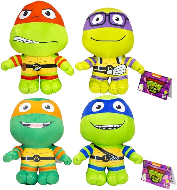 Teenage Mutant Ninja Turtles Soft Velboa Peluche Lil Bodz 4 assortis 28cm