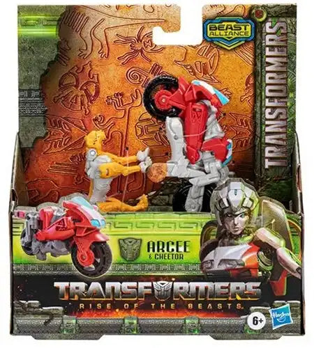 5010993958740 – Transformers MV7 Beast Alliance Optimus Primal & Arcee (colis de 6 pièces)