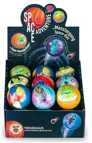 4032722958938 – Trendhaus SPACE ADVENTURE Monstergang High Bouncing Space-Ball 6cm 6 assortis en présentoir (18) dispo Simcha.fr