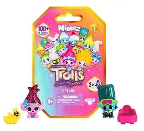 630996243022 – Colis de 24 pièces – Vente en gros Trolls Mineez 2-Pack Blindpack Série 1 assortis en présentoir – dispo Simcha.fr