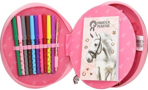 8720512854367 | Trousse Rembourrée Cheval 19x21,5x3cm – Accessoire Scolaire Original