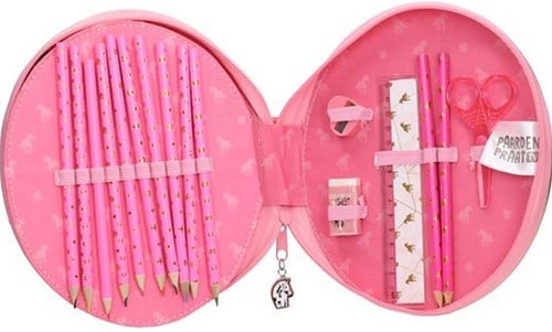 8720512854367 | Trousse Rembourrée Cheval 19x21,5x3cm – Accessoire Scolaire Original
