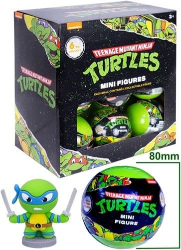 5056474208058 | Teenage Mutant Ninja Turtles Capsule Mystère 80mm avec Mini Figurine 5cm – 1 Pièce Aléatoire