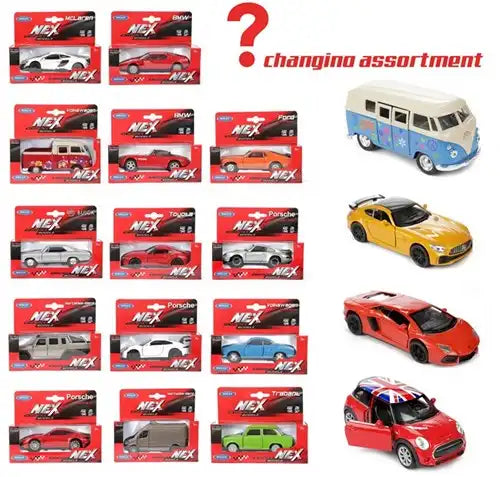 8718999211001 – Colis de 18 pcs Welly Voiture Surprise Mix assortie 15x6x12,5 cm – Vente en gros Welly – Grossiste miniatures métalliques et véhicules de collection