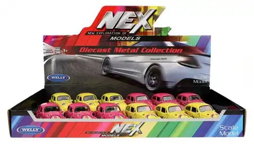 8714627216073 – WELLY Volkswagen Kever Flower Power – Modèle métal 12 cm (colis de 12)