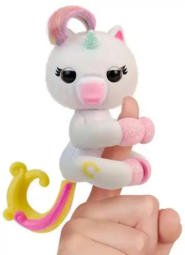 771171131120 – Lot revendeur de 1 WowWee Fingerlings Licorne Lulu interactive avec lumière et son (70+) 16x20 cm – Jouet officiel grossiste