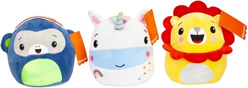 6970327709433 | Lot de 3 Peluches Fisher-Price Animals - 20cm - Modèles Assortis
