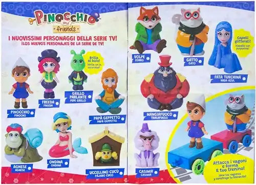 9772038339025 – Colis de 10 pcs : Pinocchio and Friends Blindbag assorti 12x21 cm (préprixé 4,99 €) – Grossiste figurines et jouets sous licence officielle