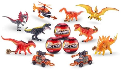 4894680019614 Zuru 5 Surprise Dino Strike Volcano – Capsule mystère 9 cm avec dinosaure articulé et accessoires