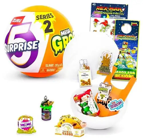 4894680033511 – Colis de 25 pcs : Zuru 5 Surprise Mega Gross Minis balle surprise 10 cm en présentoir – Grossiste jouets surprise et mini-collections