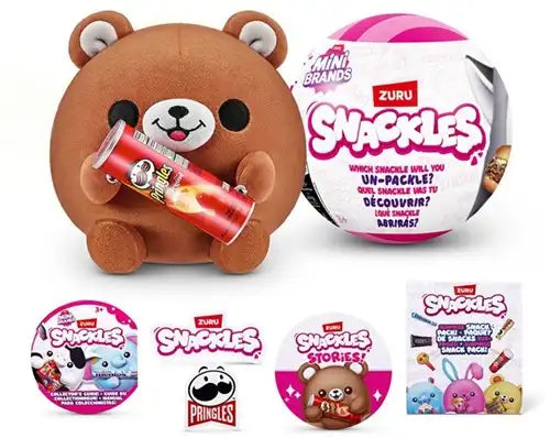 4894680032040 – Colis de 12 pcs : Zuru Mini Brands Snackles Boule surprise 12 cm avec peluche et accessoires assortis – Grossiste jouets et peluches