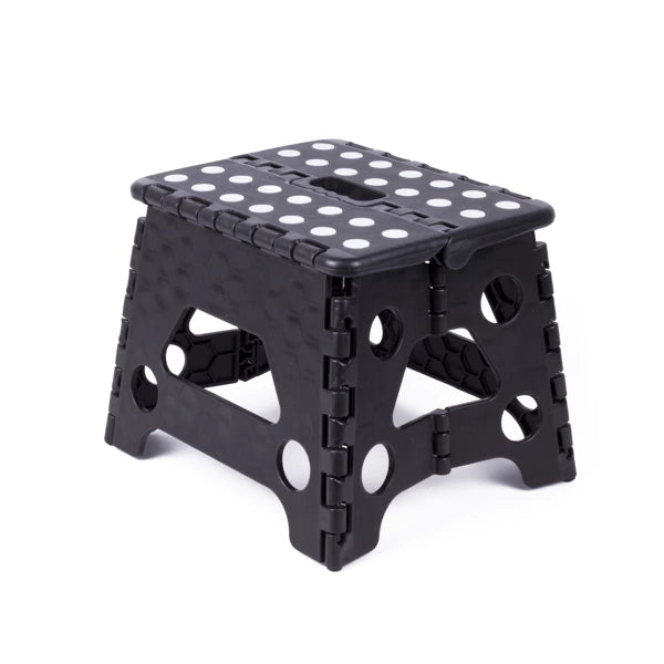 Pliant tabouret noir blanc petit 80 kg