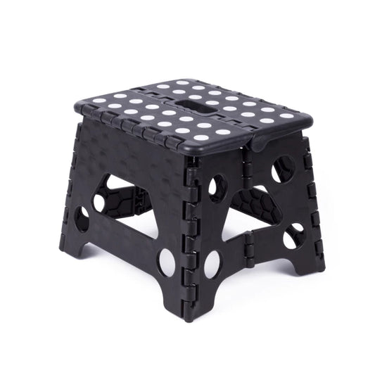 Pliant tabouret noir blanc petit 80 kg