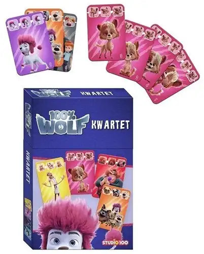 100% Wolf Quatuor de jeux 9x13,5cm