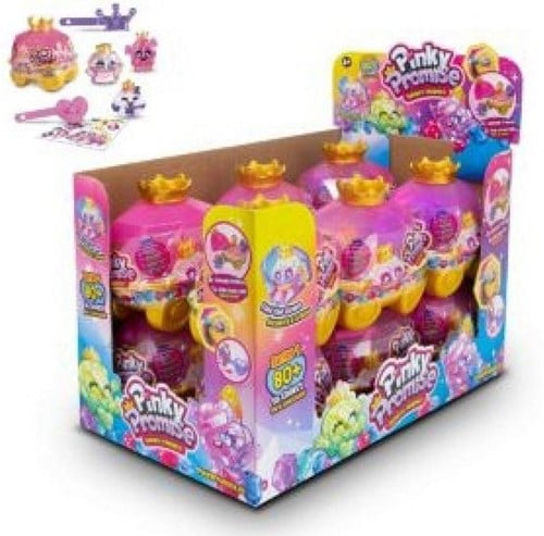 3831023832104 Pinky Promise Gemmy Friends Surprise Crown – Coffret surprise 4,5x7 cm avec 2 figurines et bague – Bandai