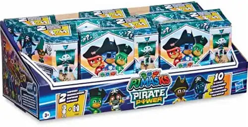 5010993937837 – Colis de 12 pcs : PJ Masks Pirate Power figurines de collection 8cm (boîte 7×10cm) – présentoir officiel