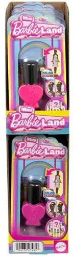 194735274857 – Mini Barbie Land Fashionistas 4 cm + vernis à ongles – colis de 10 en présentoir
