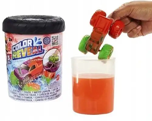 194735084289 – Hot Wheels Monster Trucks Color Reveal 9,5 × 13 cm – Colis de 8 pièces (display)