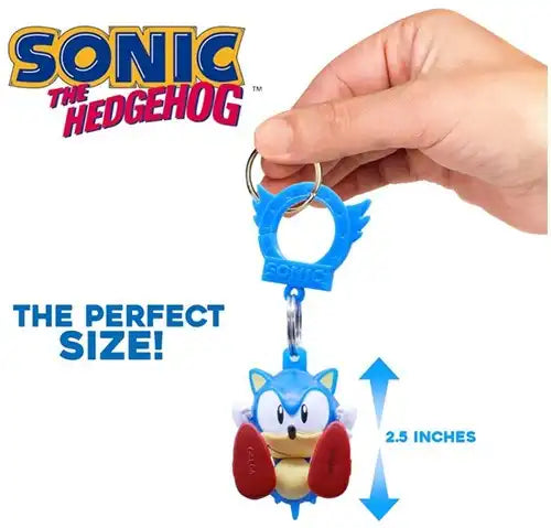 754590834728 – Lot revendeur de 18 pcs – Vente en gros Sonic Backpack Hanger Blindbox assorti