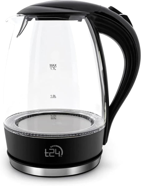Bouilloire en verre avec éclairage LED - 1,7 litre