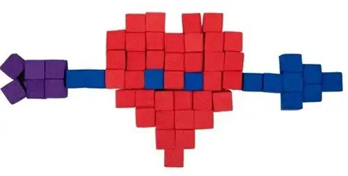 8714627027723 – Mini Blocs en Mousse Autocollants 1 cm – Cube créatif 8×8×8 cm