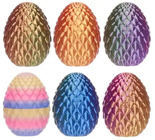 5038104659706 – Pack of 12 pieces: 3D Printed Serpent 30 cm in an egg 8 cm – 6 assorted in display 