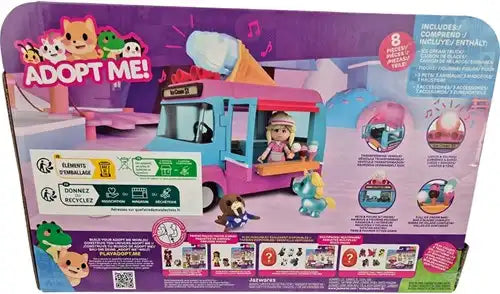 191726742043 – Adopt Me! Coffret de jeu Camion de glaces avec son et lumière 19x30 cm – Grossiste jouets interactifs