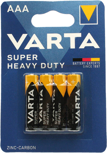 batterie Varta Micro AAA ultra-résistantes, 4 pièc