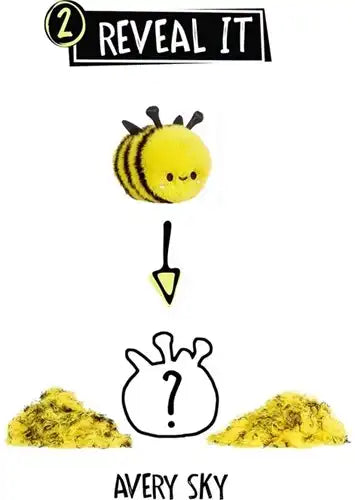 0035051594284 – 1 pc MGA Fluffie Stuffiez Bee – Peluche interactive reveal plush