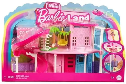 194735245284 – Mini BarbieLand Playset with Doll and Accessories – 4-Piece Package 