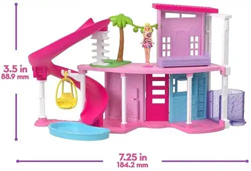 194735245284 – Mini BarbieLand Playset with Doll and Accessories – 4-Piece Package 
