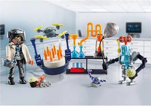 4008789714503 Playmobil 71450 Chercheur avec robots – Set cadeau My Life 50e anniversaire