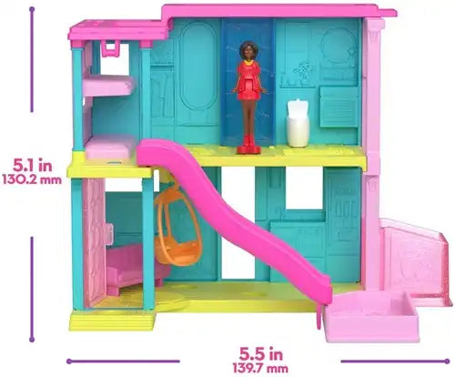 194735245284 – Mini BarbieLand Playset avec poupée et accessoires – Colis de 4 pièces