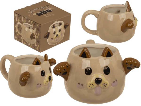 Mug, Mug câlin, Chien, Dolomite, 15 x 10 cm,