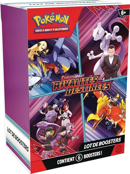 Pokémon JCC – Lot de 6 Boosters Écarlate et Violet : Rivalités Destinées