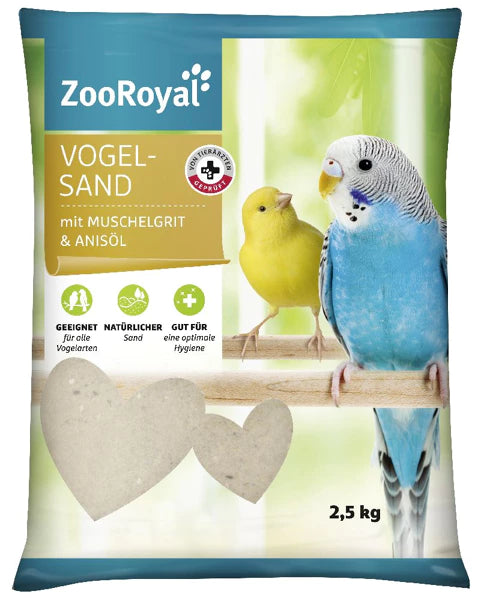 Sable pour oiseaux ZooRoyal, sac de 2,5 kg