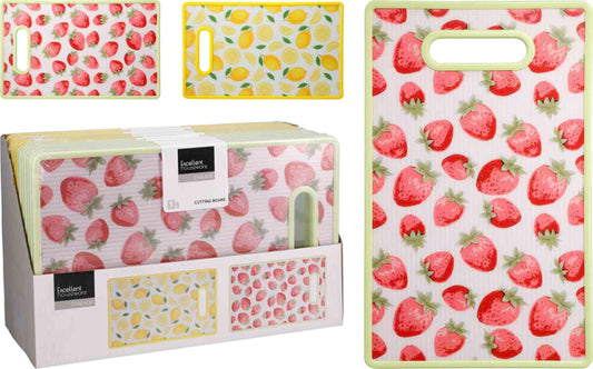 Planche à découper décorative en plastique, 37 x 2