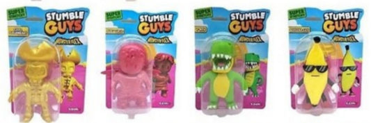 9772532611962 Lot 4 figurines Stumble Guys Monsterflex Super Stretchy assorties 14,5x20,5cm