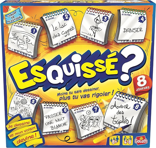 Goliath - ESQUISSE 8 JOUEURS - Jeux de Dessin - Jeu de Société pour Enfants dès 8 Ans