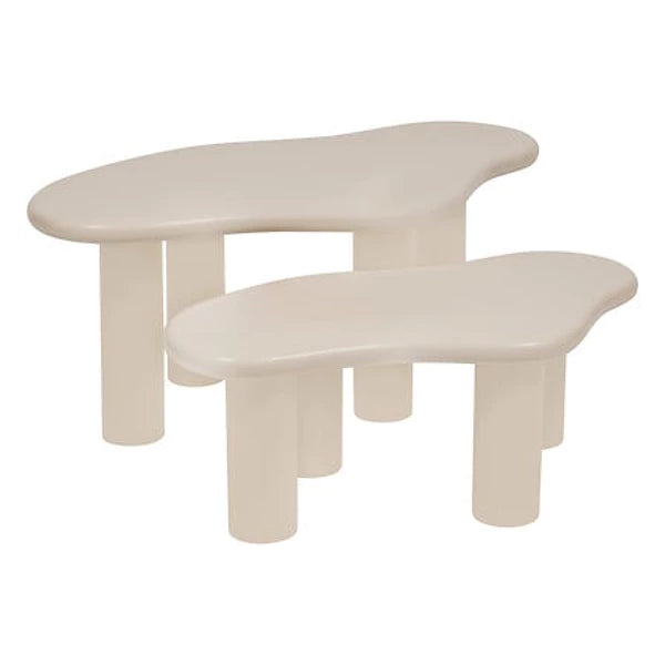 table basse olao x2, ivoire
