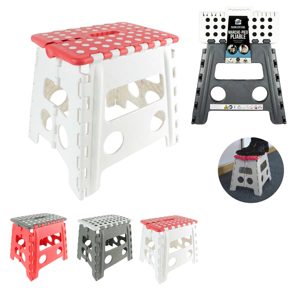 marche pied pliable h32cm, 3-fois assorti