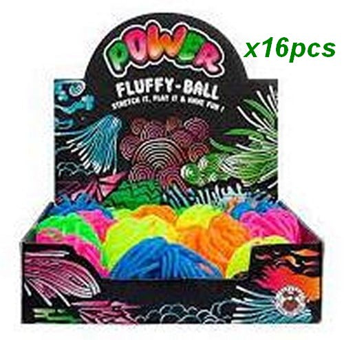 4032722949691 Lot 16 Power Fluffy Ball Trendhaus 13cm Assortis