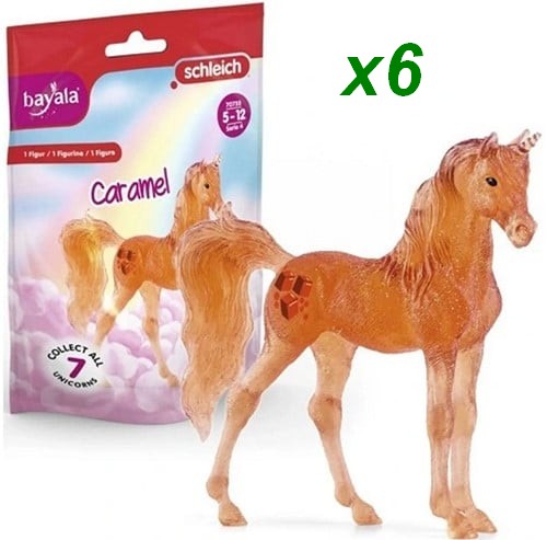 4059433506692 Lot 6 Schleich Unicorn Caramel 12,5x15,5cm