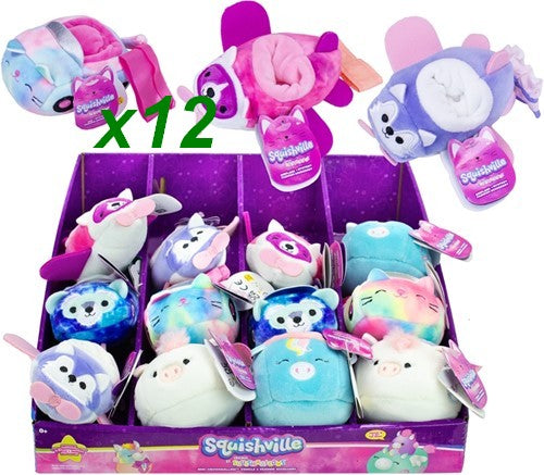 0191726383666 Lot 12 Squishmallows Véhicules 5cm Assortis Display