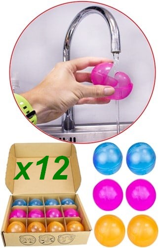 Lot 12 Nerf Super Soaker Hydro Water Ball F6395FF10 6 cm Réutilisable
