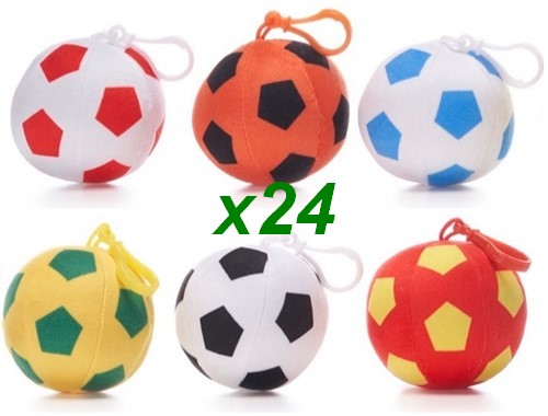 5038104492563 Carton 24x Bagclip Football 7,5cm 6 modèles assortis