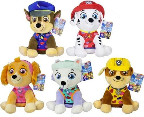 8721246999621 | Lot 5 Peluches Paw Patrol Assises 25cm – Assorties